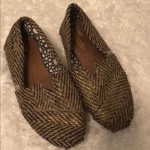 Brown/Gold Tom’s- Sz 8.5